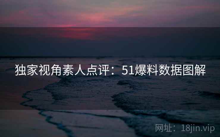 独家视角素人点评:51爆料数据图解 独家视角素人点评:51爆料数据图解